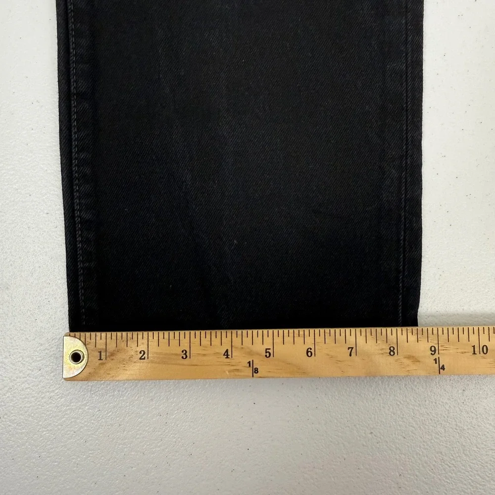 Vtg Levis 501 Original Fit Mens Black Straight Leg Button‎ Fly Jeans W36 L36